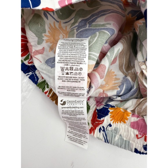 New Boden Pajama Shirt Womens 4 Floral Button Front Long Sleeve Sleepwear - Picture 11 of 11